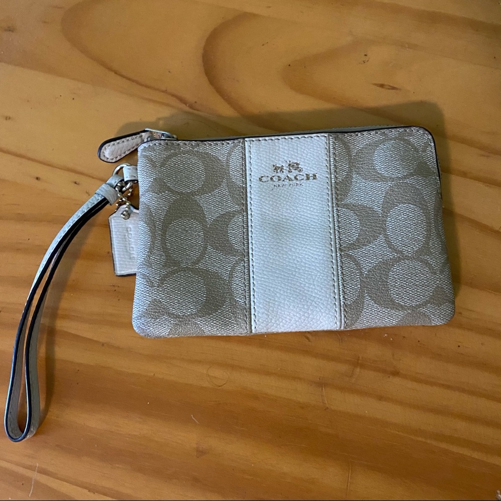 Coach Monogram Wristlet